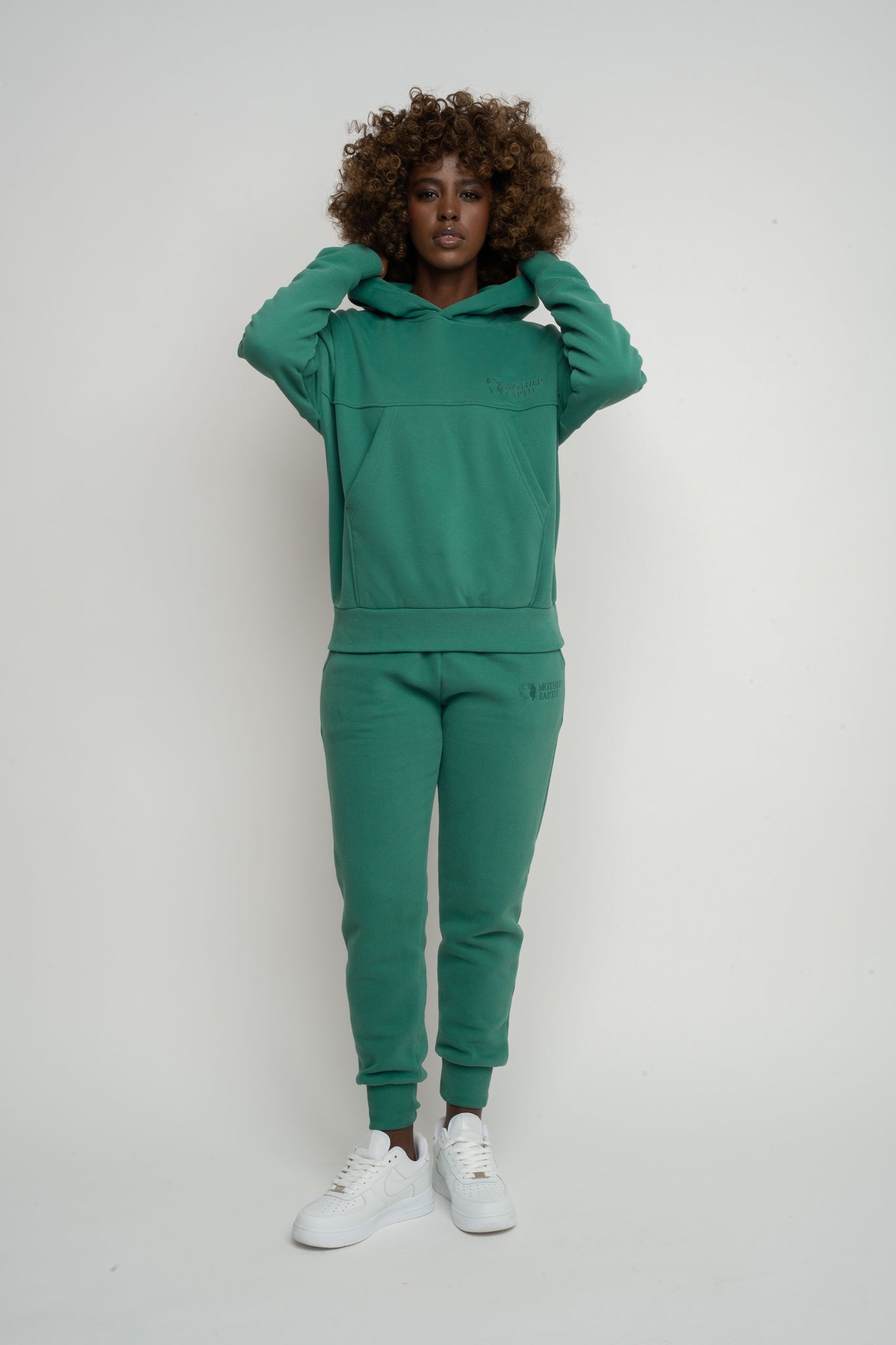 BLUZA Z KAPTUREM ZIELONA - MURIA