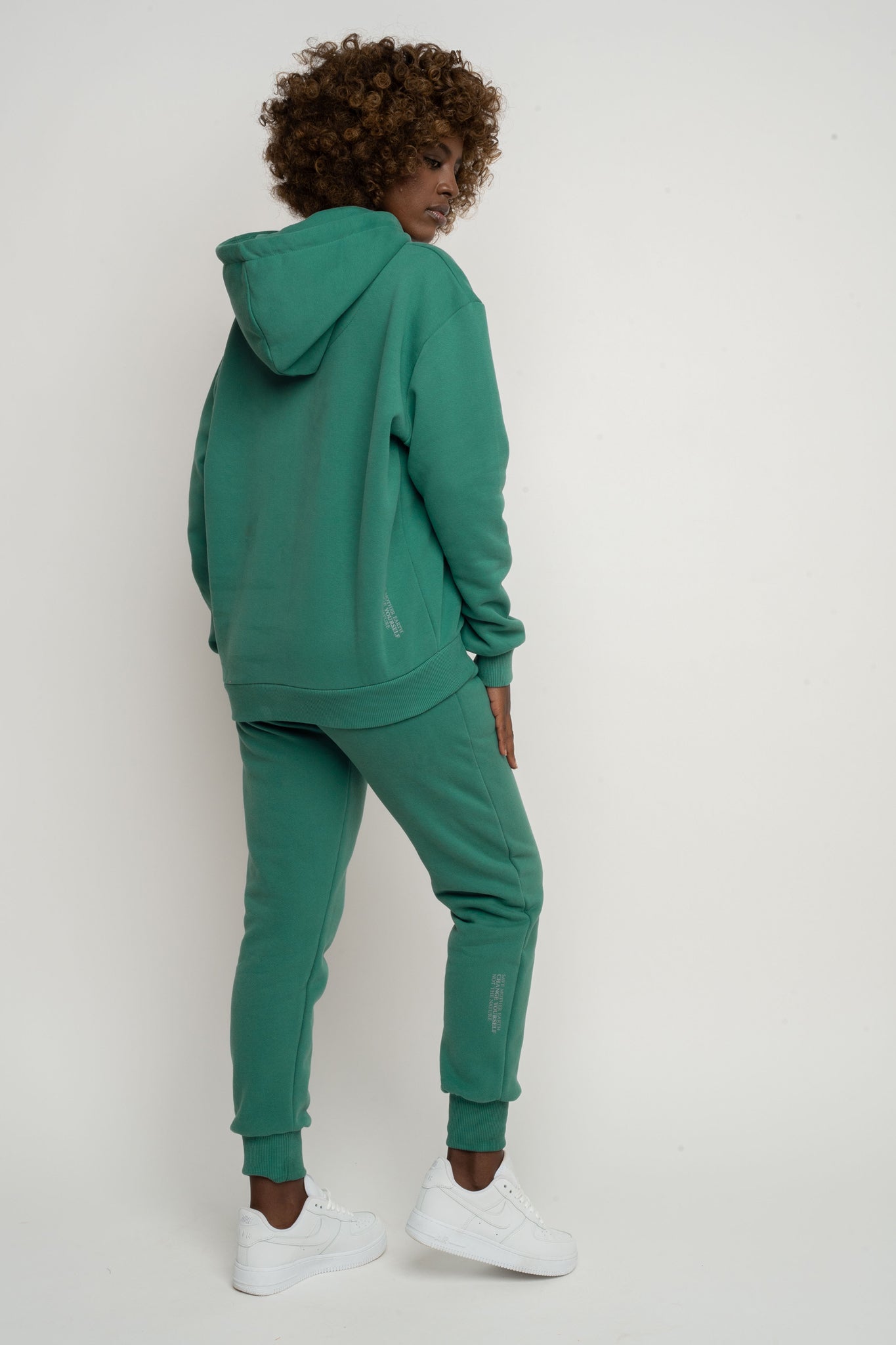 BLUZA Z KAPTUREM ZIELONA - MOHELI
