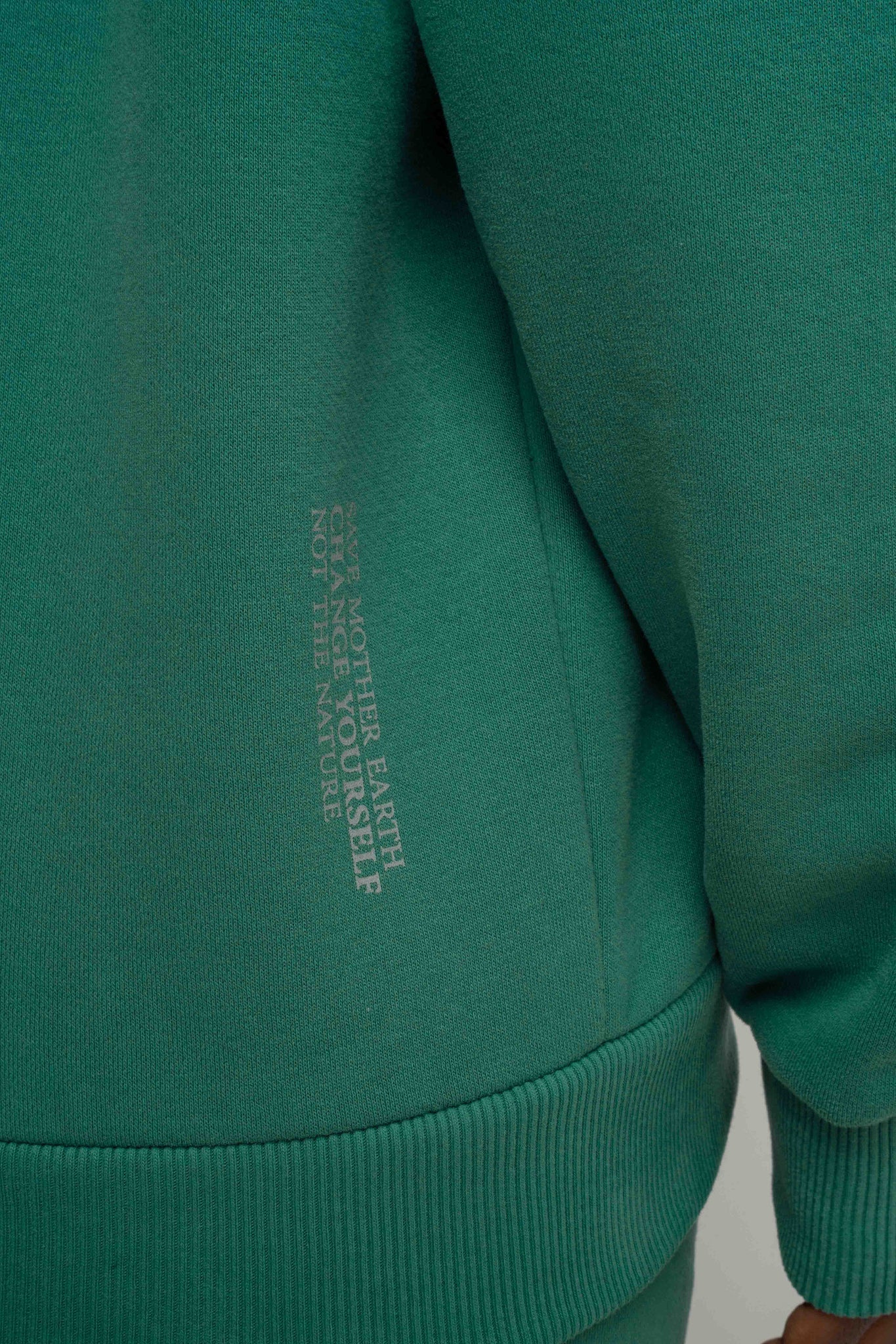 BLUZA Z KAPTUREM ZIELONA - MOHELI