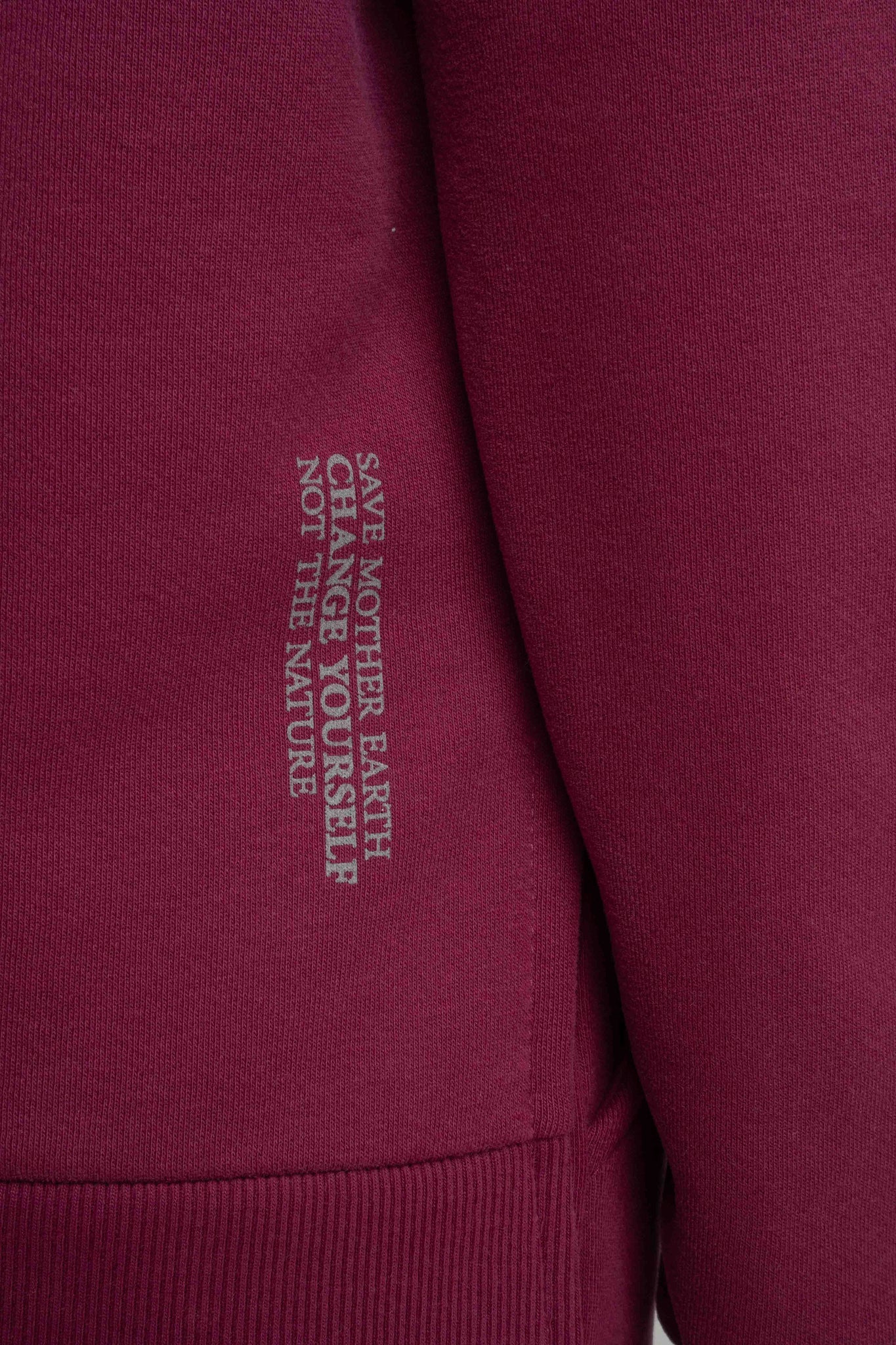 BLUZA O KROJU REGULAR FIT Z DŁUŻSZYM TYŁEM BURGUNDOWY - COOK