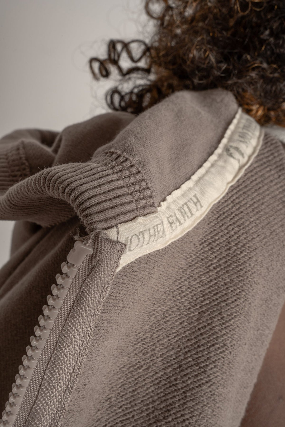 OVERSIZE HOODIE WITH WASHED EFFECT MOCHA - TRONDHEIM