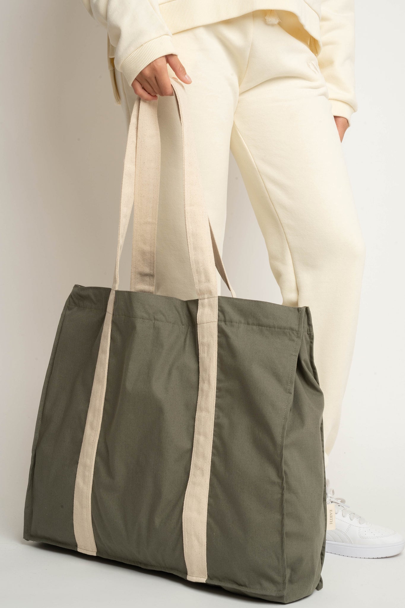 TORBA TYPU SHOPPER  BAG KHAKI - LIDO