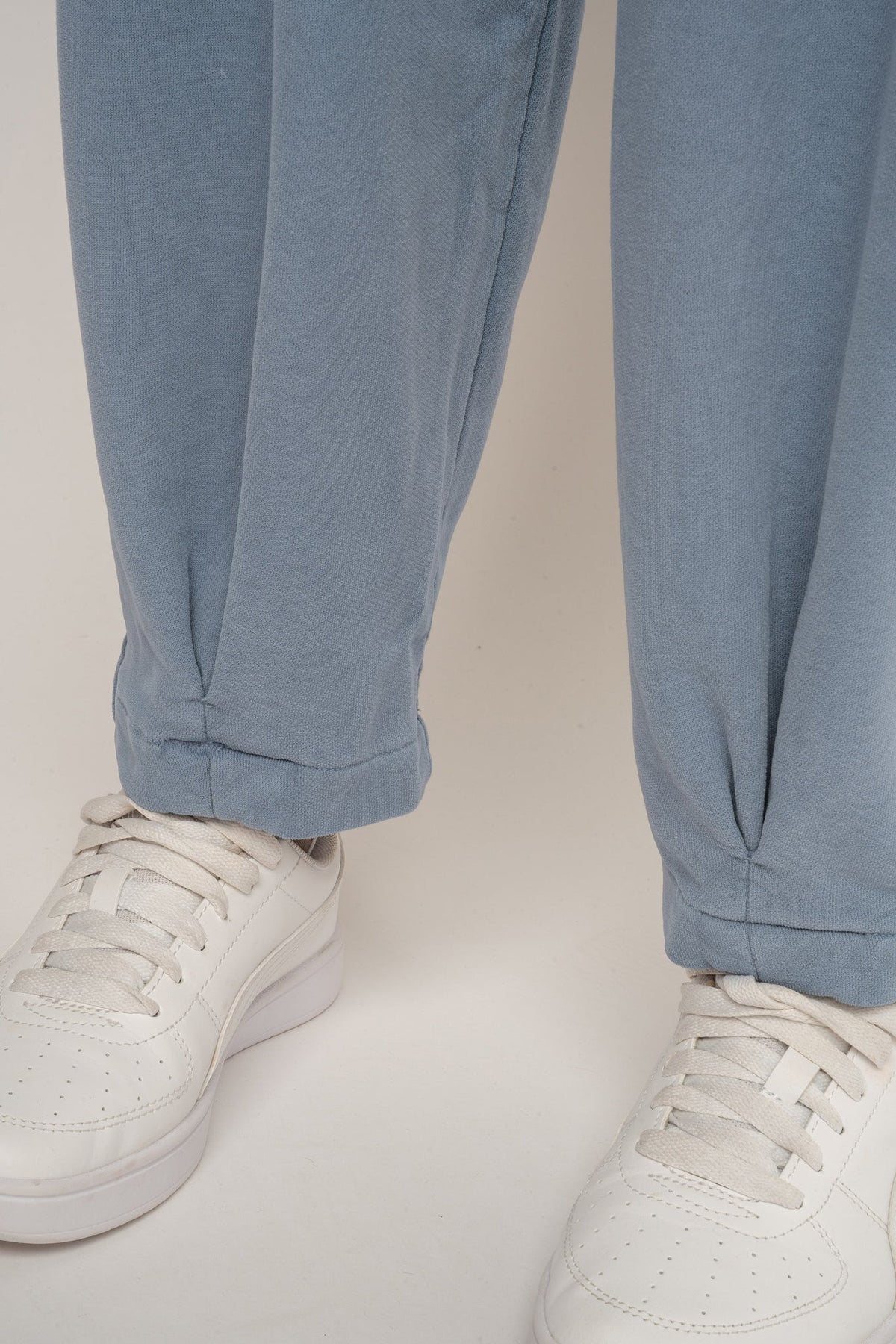 WASHED BALLOON FIT SWEATPANTS BLUE - RIBE PETIT