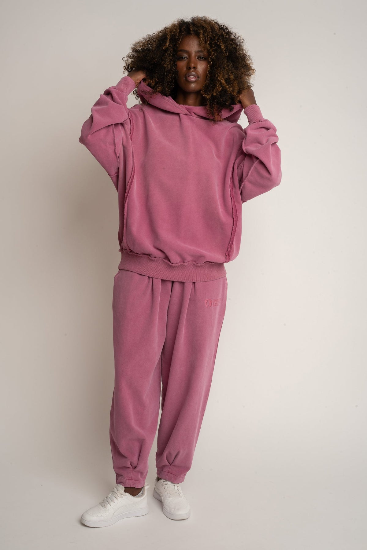 OVERSIZE WASHED SWEATSHIRT PINK - OSLO