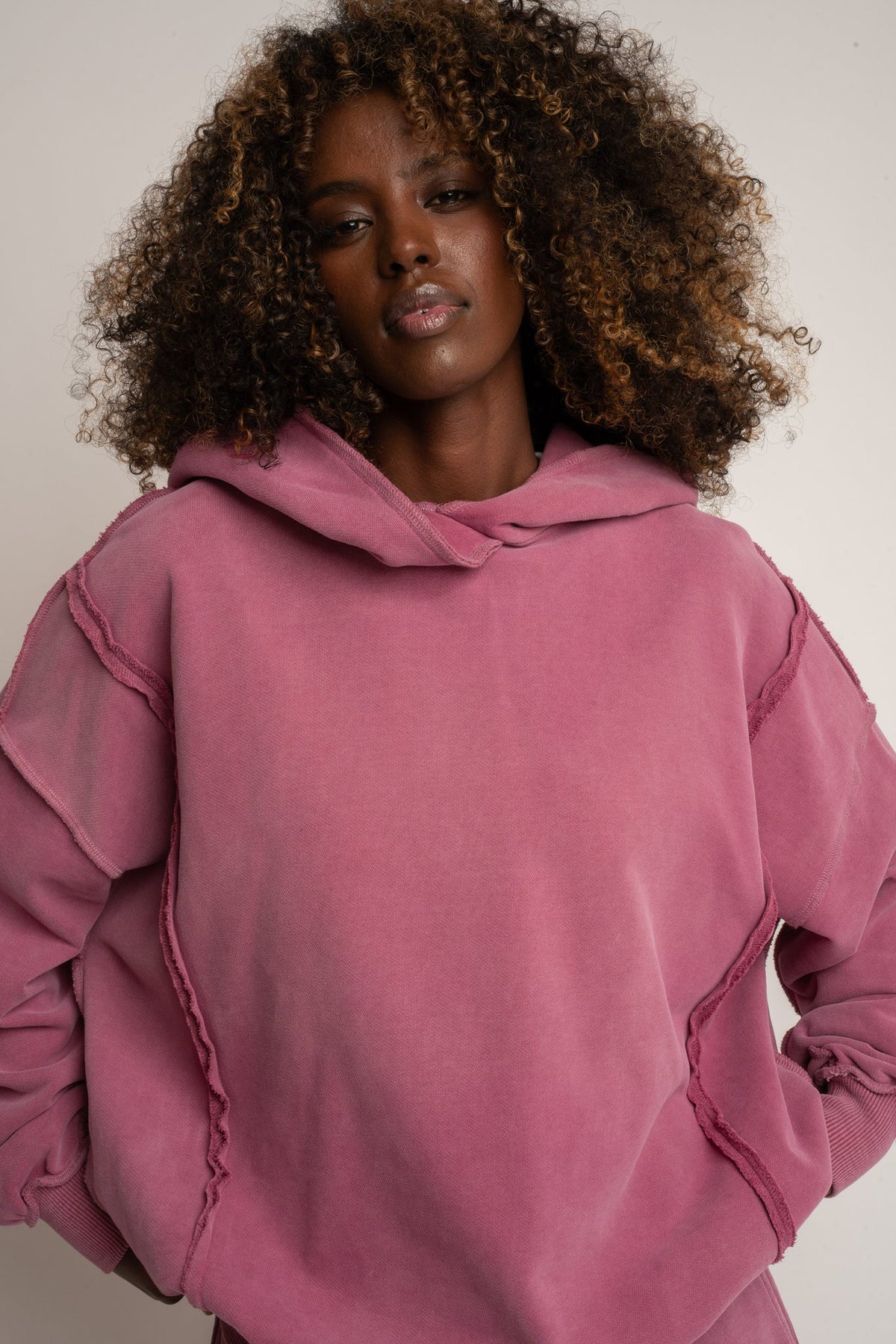 OVERSIZE WASHED SWEATSHIRT PINK - OSLO
