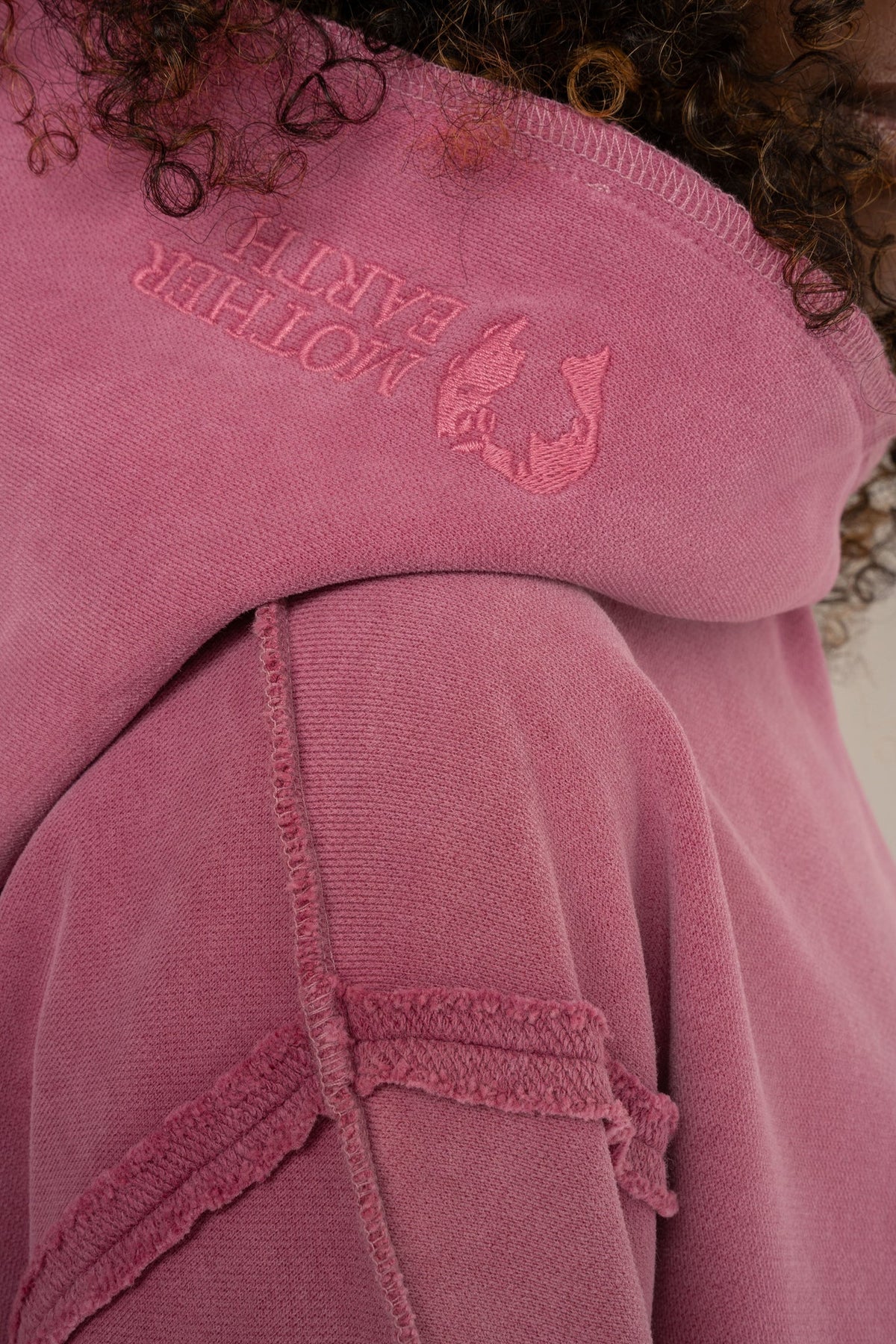 OVERSIZE WASHED SWEATSHIRT PINK - OSLO