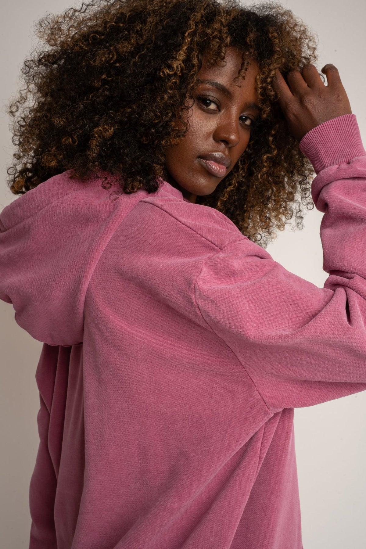WASHED HOODIE PINK - LAPLAND