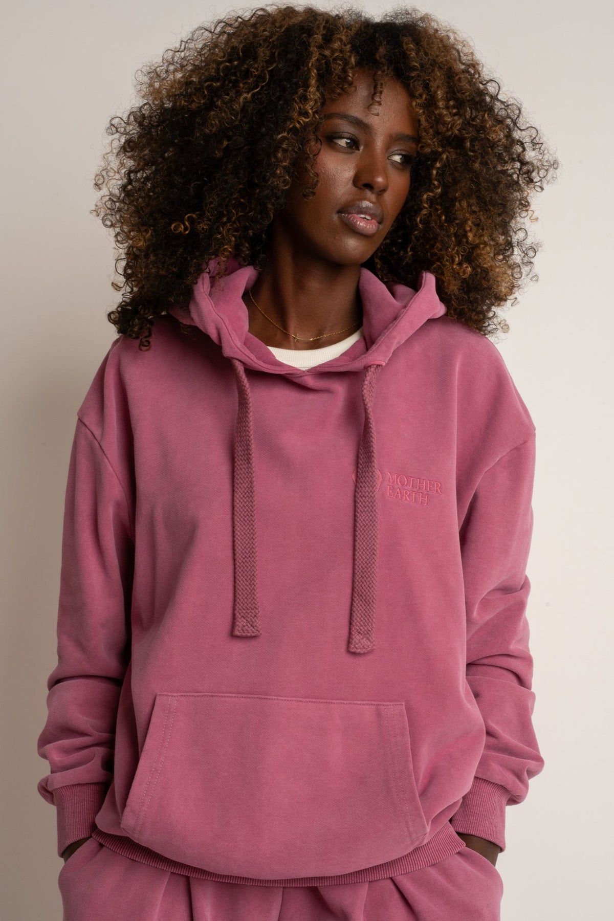 WASHED HOODIE PINK - LAPLAND