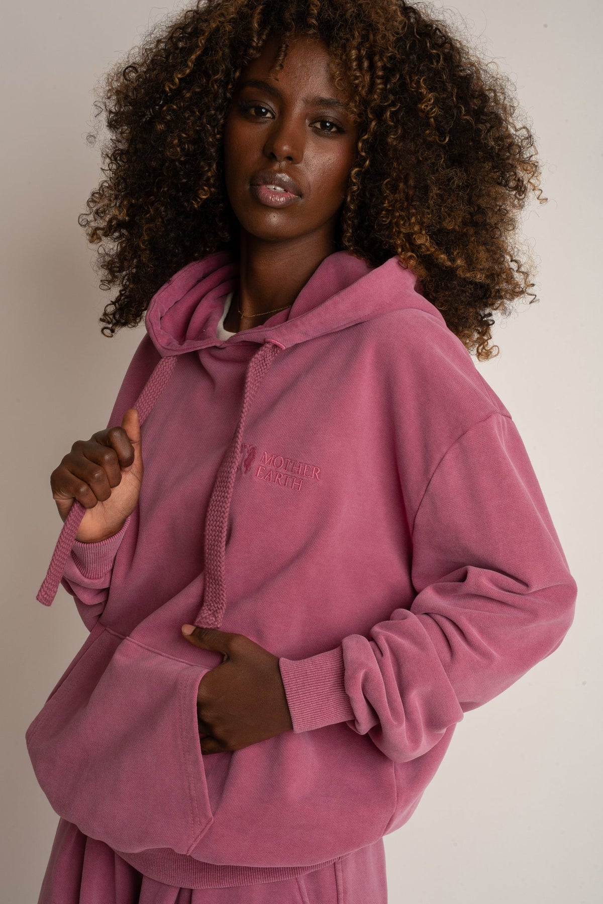 WASHED HOODIE PINK - LAPLAND
