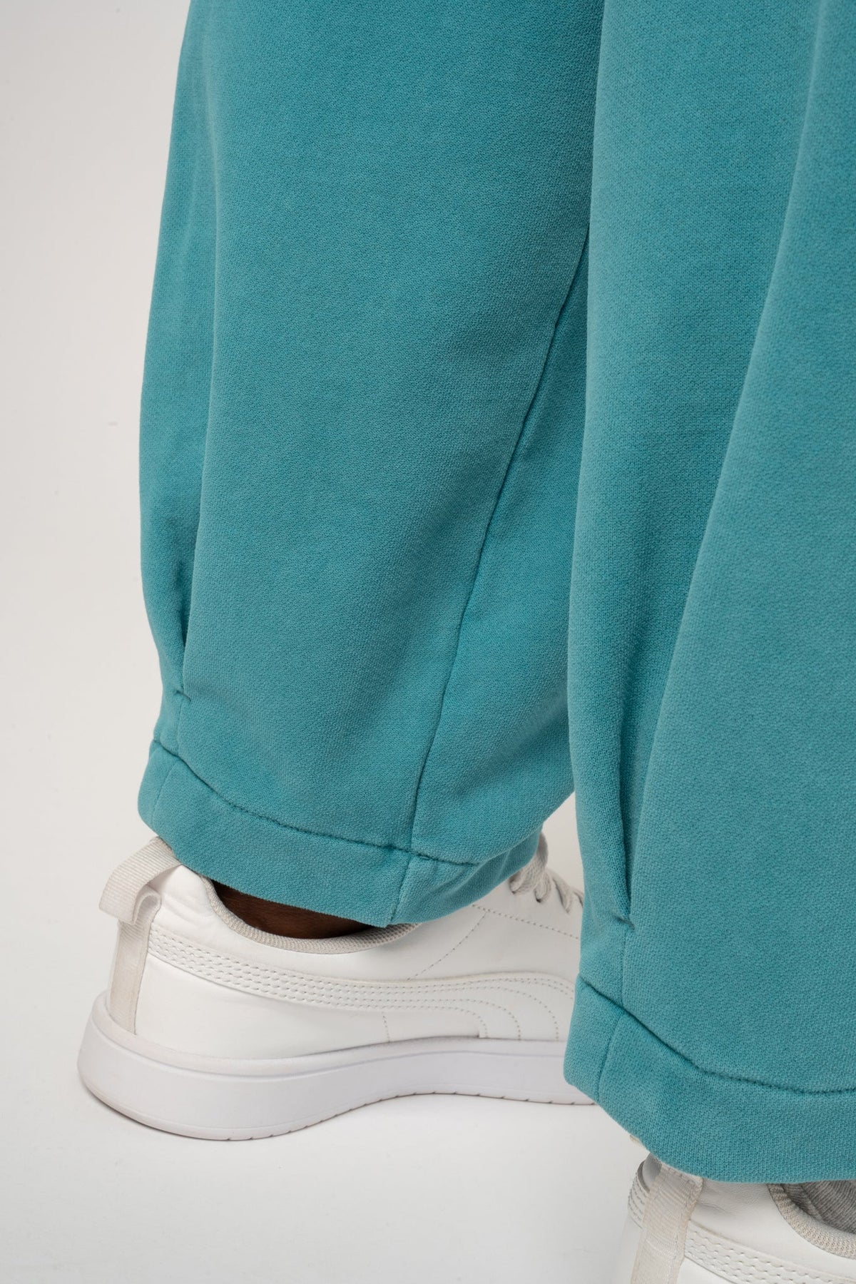 TURQUOISE WASHED BALLOON FIT JOGGERS - RIBE PETIT