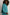 BLUZA OVERSIZE Z EFEKTEM WASHED  TURKUSOWA - OSLO