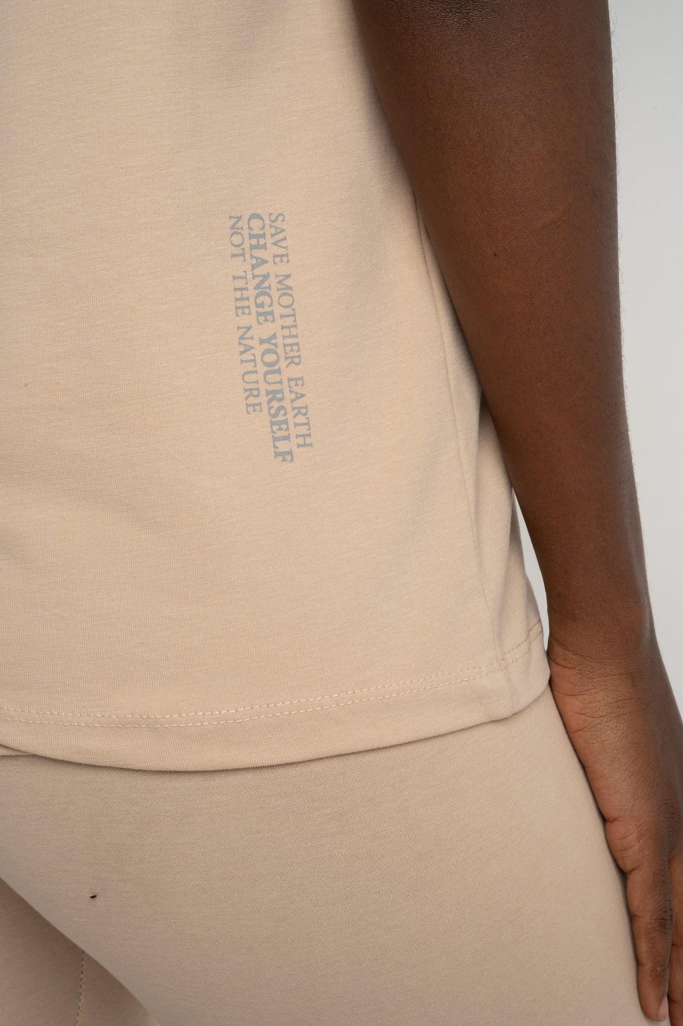 T-SHIRT DAMSKI BEŻOWY - PETIT