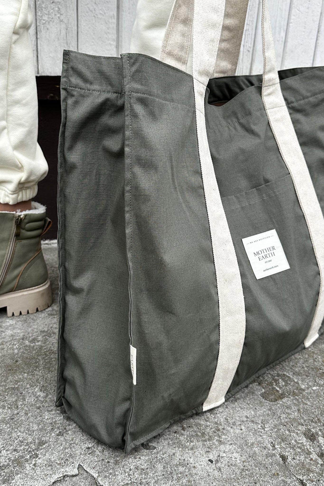 TORBA TYPU SHOPPER  BAG KHAKI - LIDO