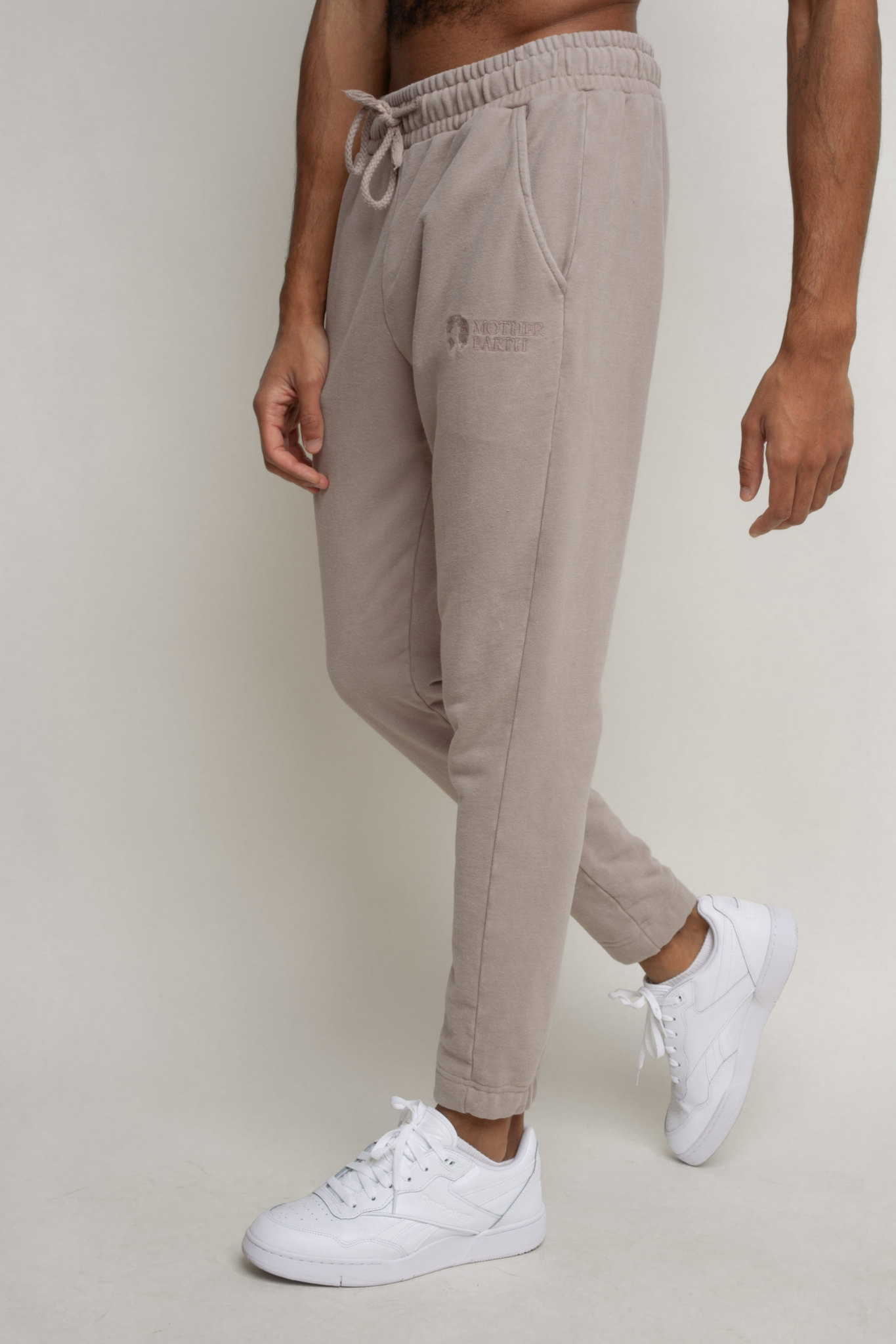 MEN'S WASHED EFFECT BEIGE SWEATPANTS - CORADO