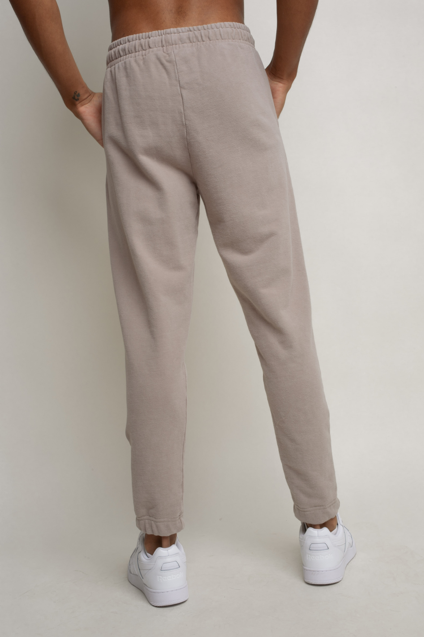 MEN'S WASHED EFFECT BEIGE SWEATPANTS - CORADO