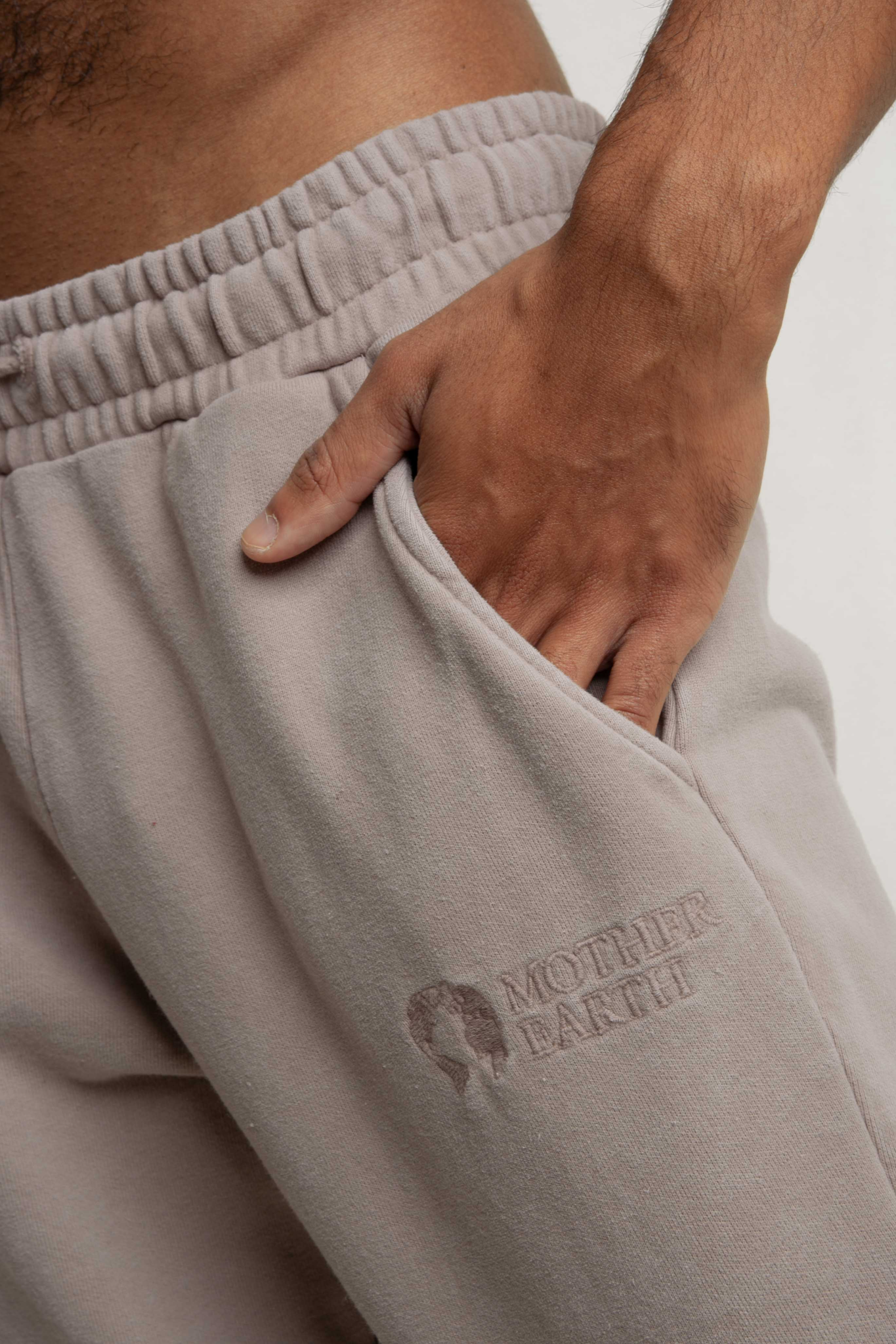 MEN'S WASHED EFFECT BEIGE SWEATPANTS - CORADO