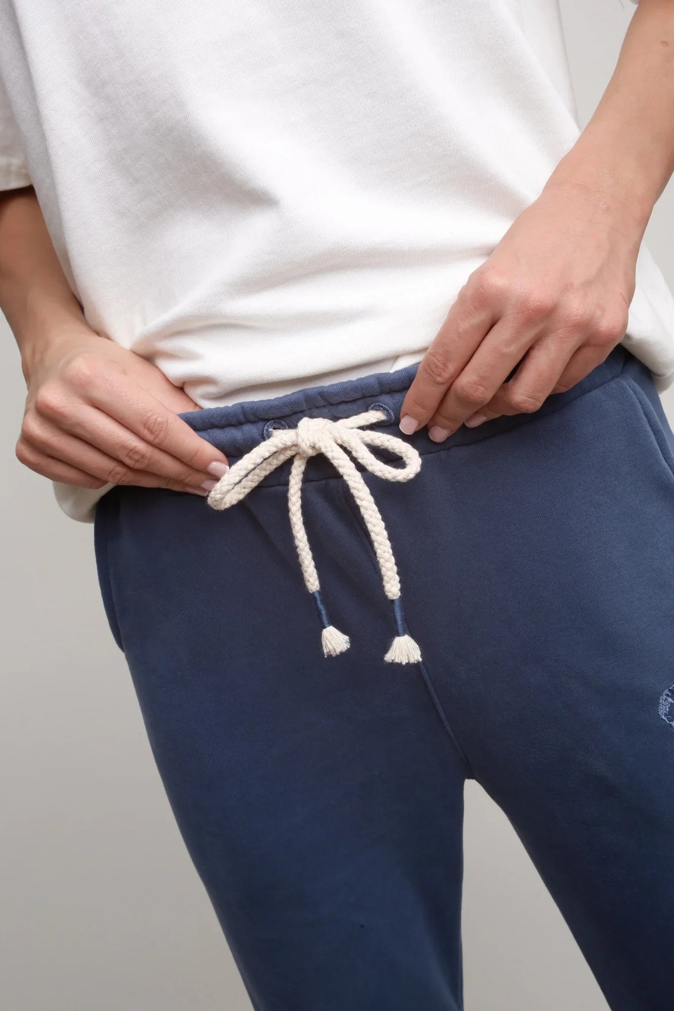 SPODNIE DRESOWE TYPU JOGGER 2nd DROP GRANATOWE - BEGERA